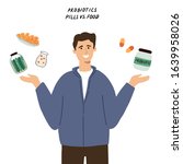 probiotics supplement concept.... | Shutterstock .eps vector #1639958026