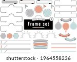 3 color title design frame set | Shutterstock .eps vector #1964558236