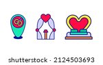 modern marriage stage icon.... | Shutterstock .eps vector #2124503693