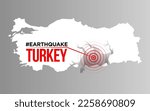 Turkey earthquake. Major earthquakes in eastern Turkey on February 6, 2023.