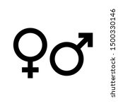 gender icon. man and woman icon ... | Shutterstock .eps vector #1500330146