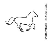 horse logo icon. animal sign.... | Shutterstock .eps vector #2150510633