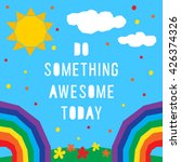 summer something awesome card... | Shutterstock .eps vector #426374326