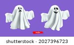 white ghost  phantom isolated... | Shutterstock .eps vector #2027396723