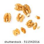 Walnuts Kernel Isolated On...