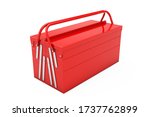 Red Metal Classic Toolbox On A...