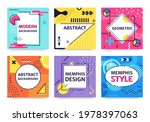 memphis card. funky abstract... | Shutterstock .eps vector #1978397063
