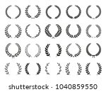 collection of different black... | Shutterstock .eps vector #1040859550