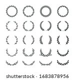 set of different black and... | Shutterstock .eps vector #1683878956
