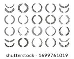 set of different black and... | Shutterstock .eps vector #1699761019
