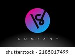 Vs Letter Logo Design Icon With ...