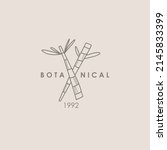 hand drawn botanical logo.... | Shutterstock .eps vector #2145833399