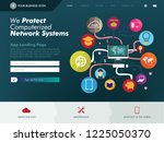 technology support for internet ... | Shutterstock .eps vector #1225050370