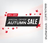 autumn sale banner for business ... | Shutterstock .eps vector #1199797999