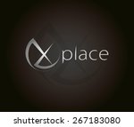 the symbol x place on a dark... | Shutterstock . vector #267183080