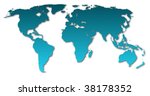 world map  showing global... | Shutterstock . vector #38178352