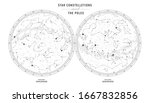 star constellations around the... | Shutterstock .eps vector #1667832856