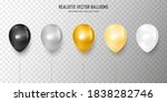 realistic black  silver  gold ... | Shutterstock .eps vector #1838282746
