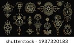 vector golden set of mystical... | Shutterstock .eps vector #1937320183