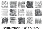 sketch pencil texture set. pen... | Shutterstock .eps vector #2045228099