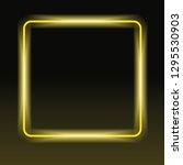 rounded square glowing neon... | Shutterstock .eps vector #1295530903