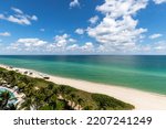 6767 Collins Ave APT 1110, Miami Beach
Beach view with a horizon, a blue sky, a big sea and a beautiful vacation landscape, waves