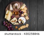 Assorted Cheeses On Round...
