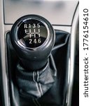 Black manual gearbox with 6 gears