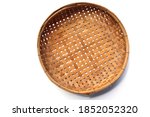 Wicker Tray Or Bamboo Basket Is ...