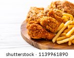 Fried Chicken With French Fries ...