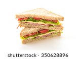 sandwich  on white background