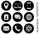 media icons for apps black and... | Shutterstock .eps vector #1619036173