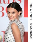 Small photo of London, United Kingdom-February 21, 2018: Millie Bobby Brown attends the BRITS Awards at the O2 Arena in London, UK.