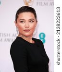 Small photo of London, United Kingdom - March 13, 2022: Florence Pugh attends the EE British Academy Film Awards 2022 at Royal Albert Hall in London, England.