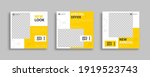 set of editable minimal square... | Shutterstock .eps vector #1919523743