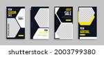 set of editable minimal square... | Shutterstock .eps vector #2003799380