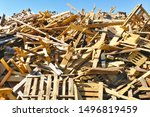 Pile of Pallet Scrap Wood