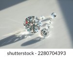 Close up of diamonds of...