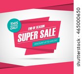 super sale. only this weekend... | Shutterstock .eps vector #465000650