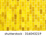 yellow mosaic tiles