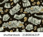 Money Seamless Pattern With 100 ...