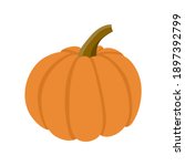 pumpkin drawing on white... | Shutterstock .eps vector #1897392799