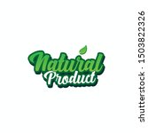 natural food vector lettering... | Shutterstock .eps vector #1503822326