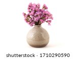 
Asian vase with dried flowers