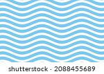 Blue Wave Background With Thick ...