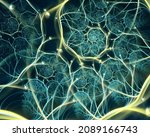 Abstract Fractal Art Background ...