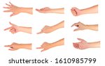 image of mix style male hand... | Shutterstock . vector #1610985799