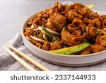 Small photo of Seasoned whelk vegetables mixed with whelk with sweet and spicy seasoning