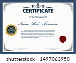 Certificate Or Diploma Vintage...