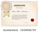 certificate or diploma vintage... | Shutterstock .eps vector #1524036719